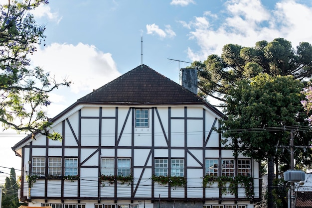 Bank of Brazil in German construction in the city of Nova Petropolis Brazil