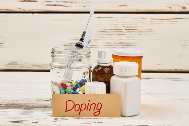 Banned medications and Doping lettering