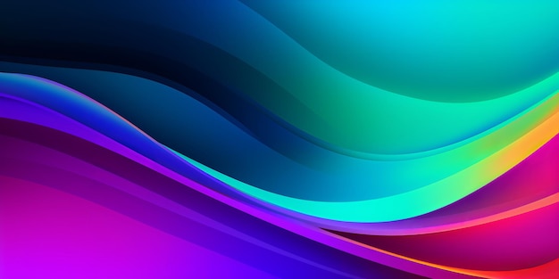 Banner design on colorful background Vibrant style template Texture backdrop Modern illustration Iridescent background Colorful bright neon template Gradient rainbow pattern