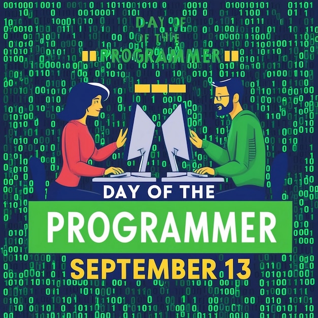 Photo banner design ideas for programmers day celebration