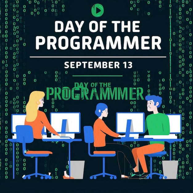 Photo banner design ideas for programmers day celebration