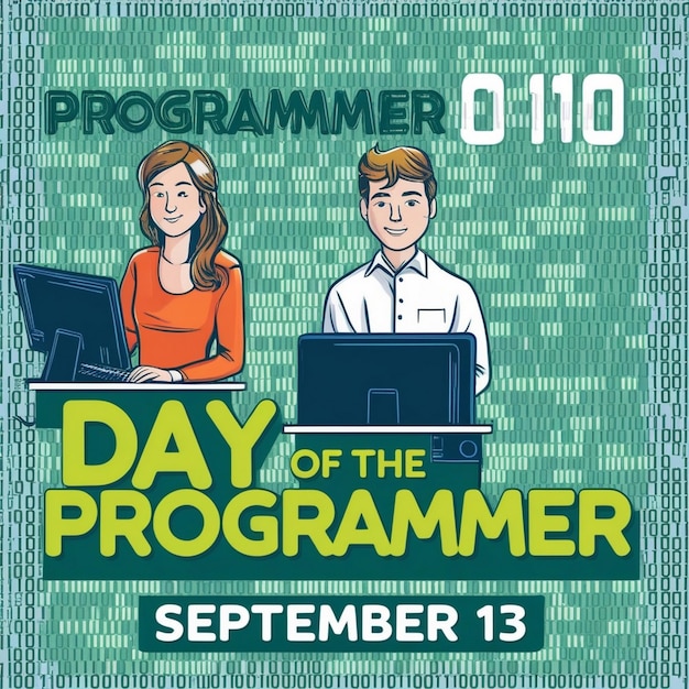 Photo banner design ideas for programmers day celebration