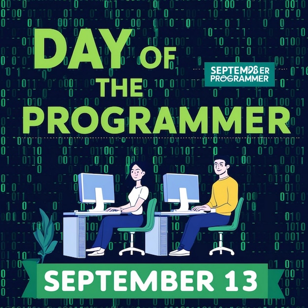 Photo banner design ideas for programmers day celebration