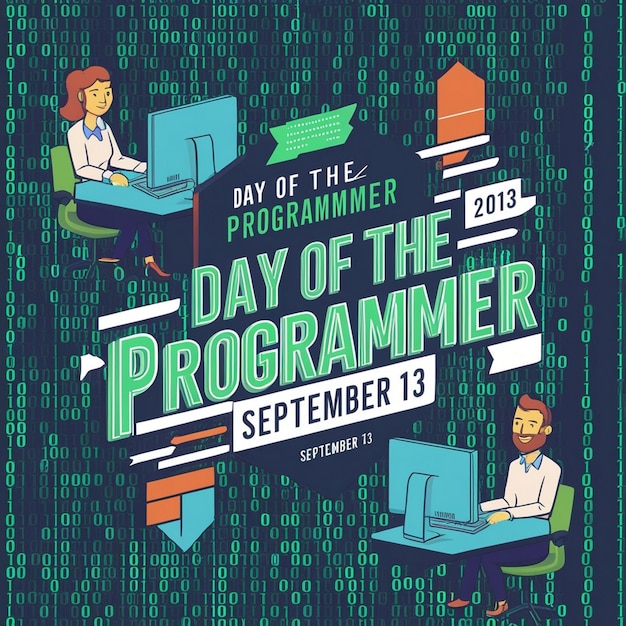 Photo banner design ideas for programmers day celebration