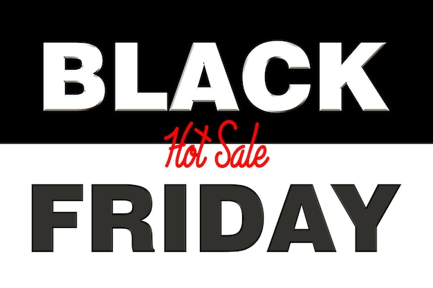 Banner Illustration of black friday discount super sale Design element for sale banners posters cards Promotional marketing discount event