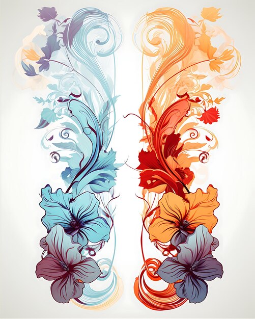 Banners with Captivating Style Floral Designs