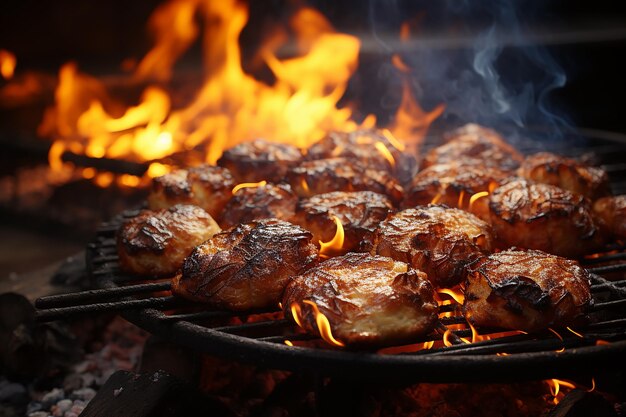 Bannock Fry Bread in the Pan on Hot Coals