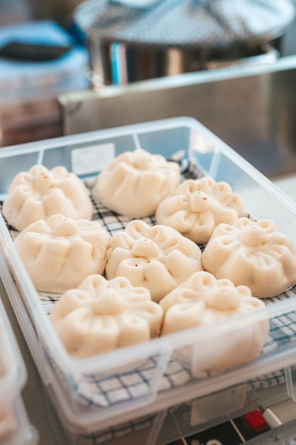 Baozi or Chinese Steamed Buns is a type of yeastleavened filled bun in various Chinese cuisines