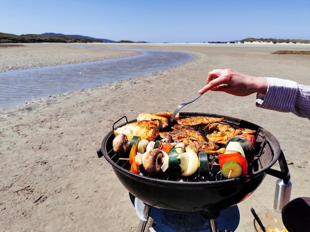 Barbecue on the beach