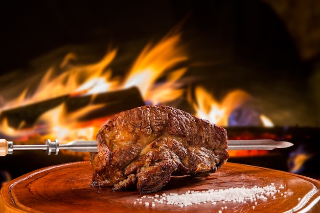 Barbecue ribs, traditional Brazilian barbecue.