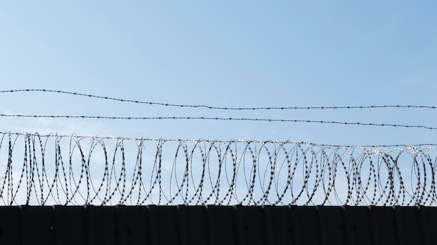 Barbed Wire Fence background