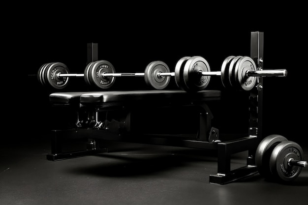 Barbell Bench with Weighted Dumbbells AI