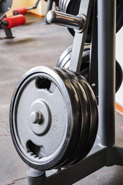 Barbell plates rack