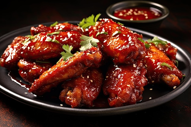 Barbeque Chicken Wings with sesame