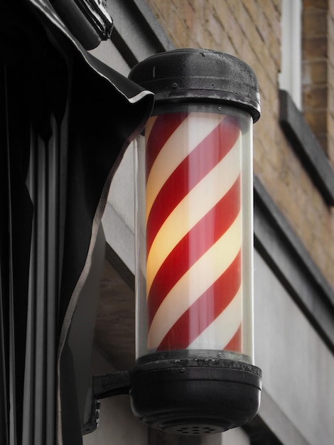 Barber pole sign