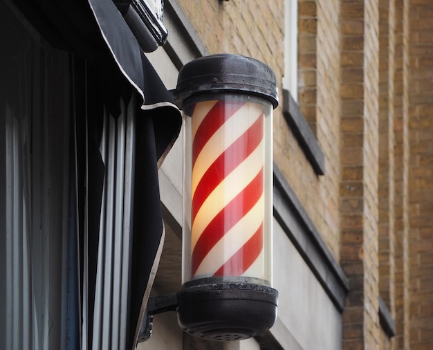 Barber pole sign