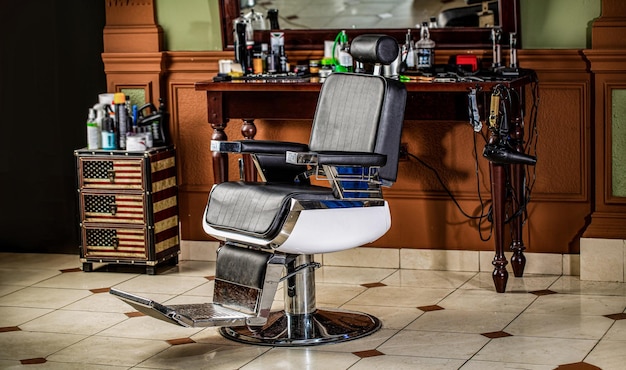 Barbershop armchair Modern hairdresser and hair salon barber shop for men