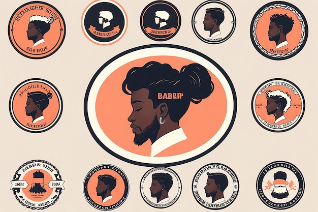 Photo barbershop logo