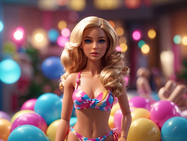 Barbie Doll in Pool Party Summer Vibes