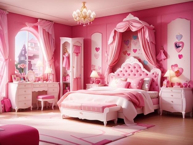 Photo barbie pink bedroom