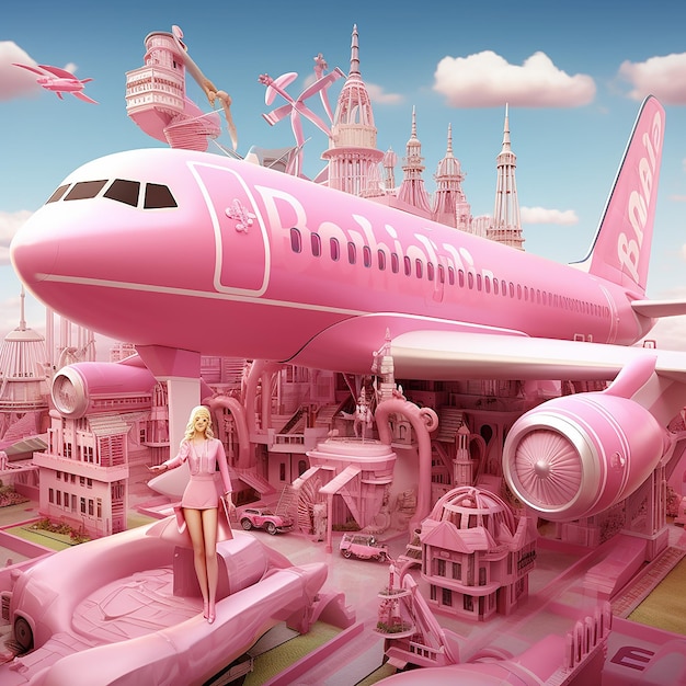 Barbie's HighFlying Adventure Explore the Skies with Barbie Airplane