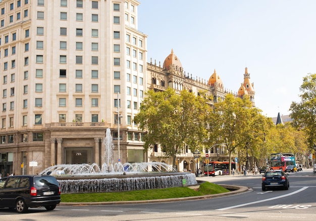 Barcelona Spain General Street and Building view From Barcelona Streets.