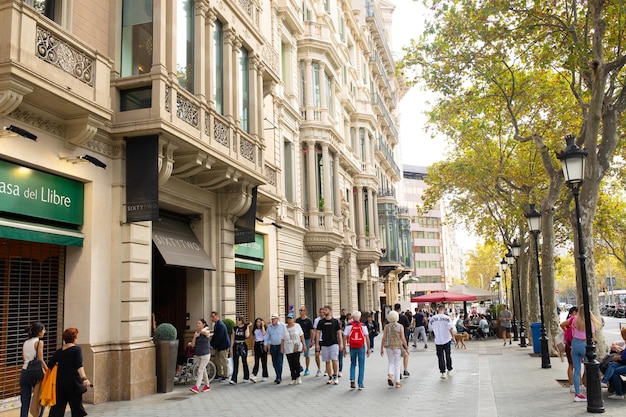 Barcelona Spain General Street and Building view From Barcelona Streets.