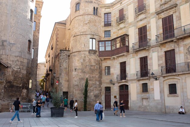 Barcelona Spain General Street and Building view From Barcelona Streets.