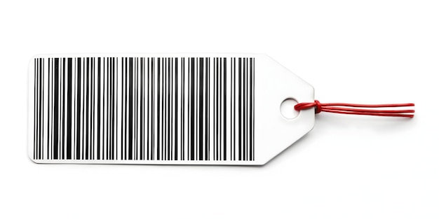 Photo a barcode with a barcode on the side of it