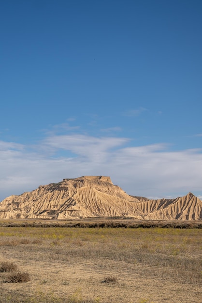 Bardenas Reales natural park in Navarra Spain