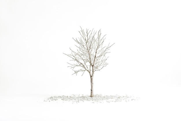 Photo bare tree on white background