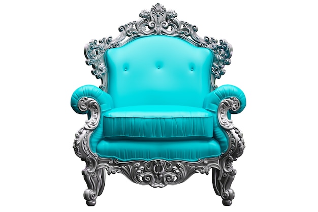 Baroque armchair with tpink worker strikes