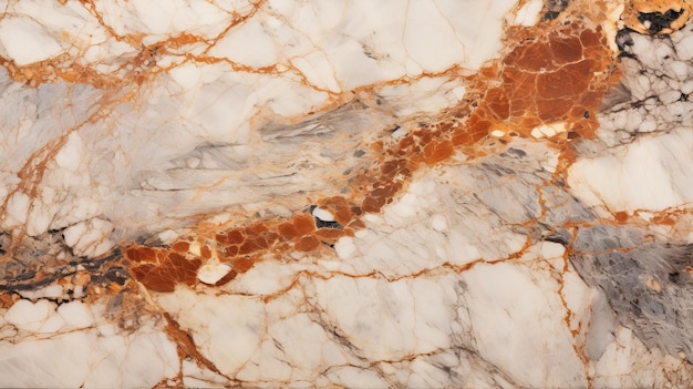 Baroqueinspired Marble Texture Dark Orange And Light Beige Closeup