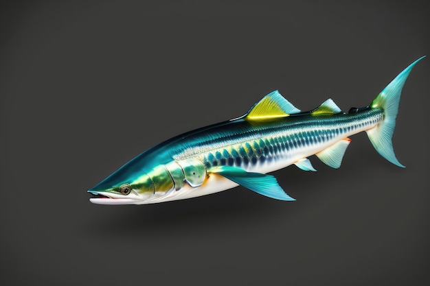 Barracuda isolated on a black background