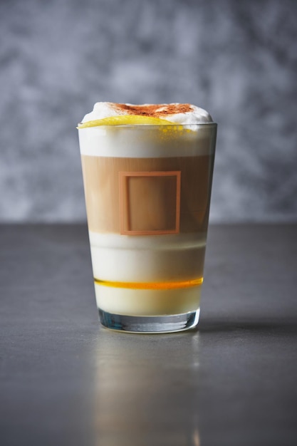 Barraquito a sweet coffee drink very popular in the Canary Islands.