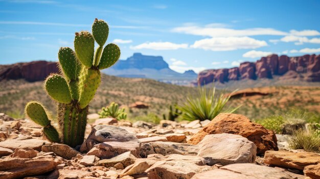 Barren rock desert landscape