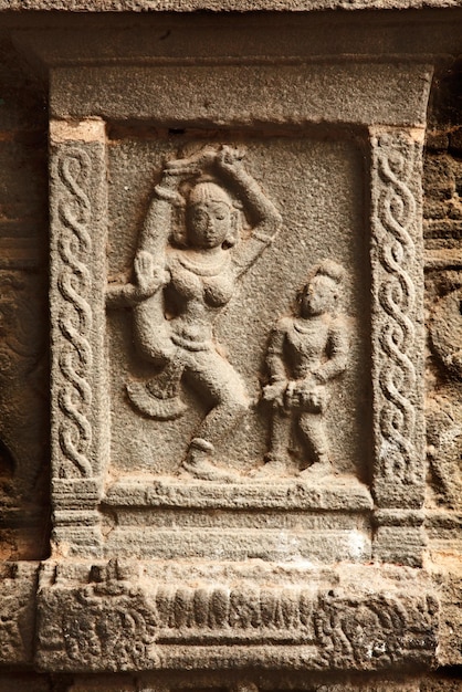 Bas reliefs in Hindue temple Arunachaleswar Temple Thiruvannam