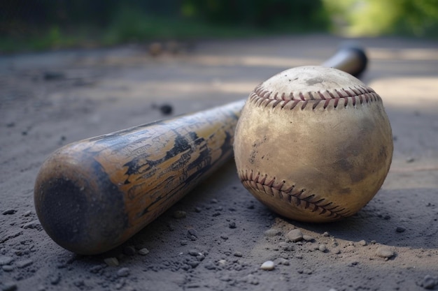 Baseball bat ball Generate Ai