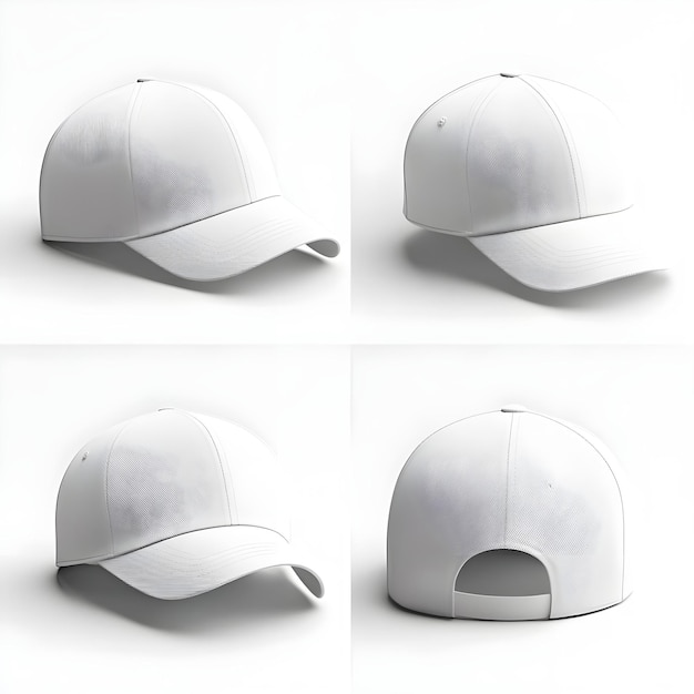 Photo baseball cap in different angles views