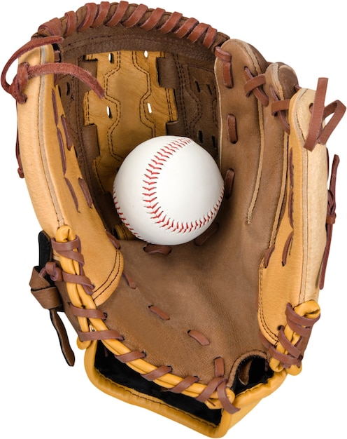 Baseball catcher equipment isolated on white background