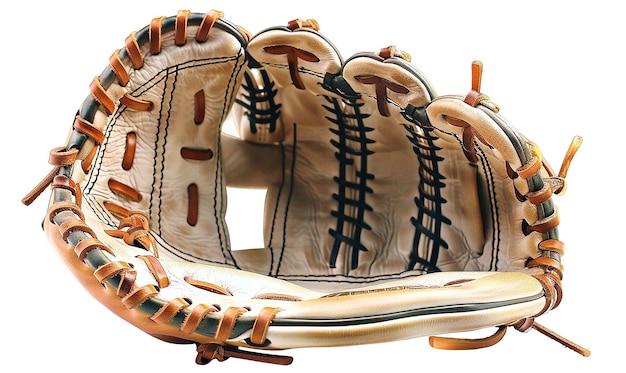 Photo a baseball glove with the letter t on it