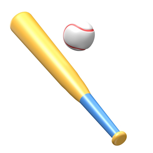 baseball sport equipment 3d icon