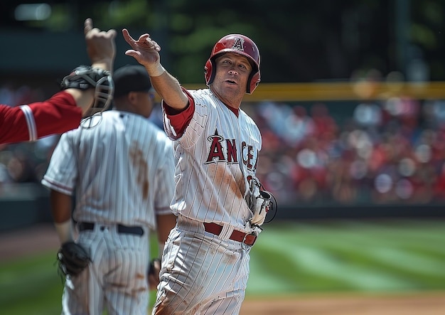 Baseball Umpire Decisive Call Gesture