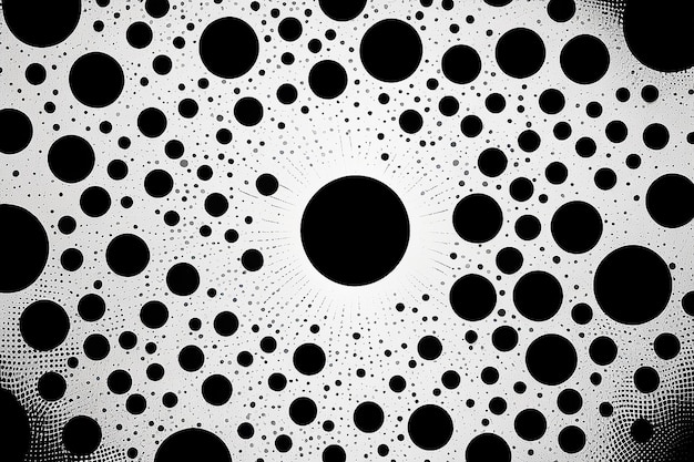 Photo basic halftone dots effect in black and white color halftone effect dot halftone black white halftonebackground with monochrome dotted texture polka dot pattern template circle dot