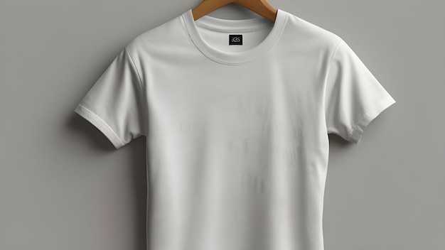 A basic white tshirt mockup