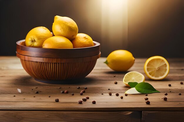 A basket filled with bitter lemons