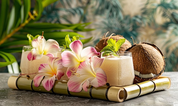 a basket of flowers and a candle with a candle in it