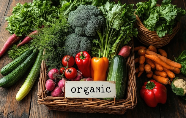 A basket of fresh veggies like broccoli and bell peppers encourages healthy eating habits