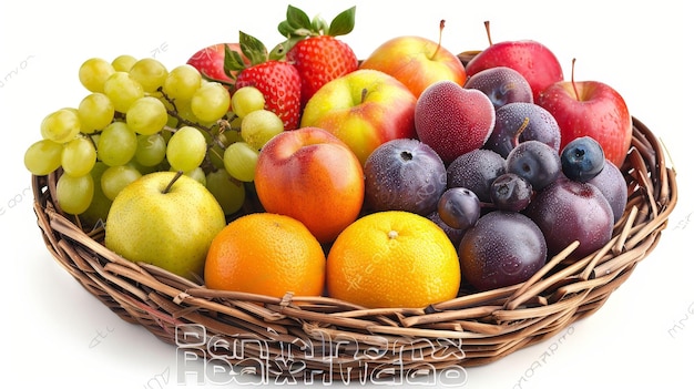 a basket of fruit including a strawberries strawberries and a strawberries