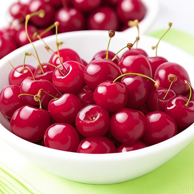 A basket full of cherry fruit